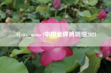 迪庆中国金牌榜明细2021