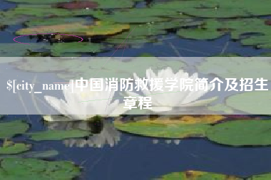 迪庆中国消防救援学院简介及招生章程