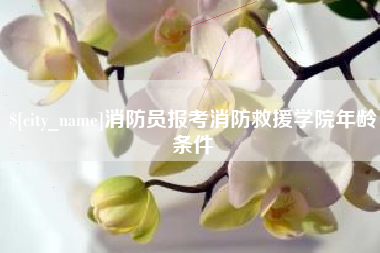 迪庆消防员报考消防救援学院年龄条件