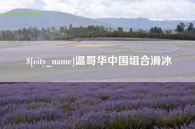 迪庆温哥华中国组合滑冰