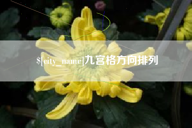 迪庆九宫格方向排列