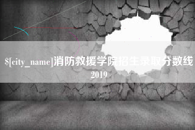 迪庆消防救援学院招生录取分数线2019