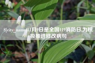 迪庆11月9日是全国119消防日,为积极推进修改病句