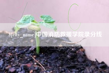 迪庆中国消防救援学院录分线