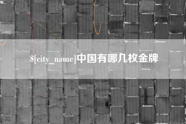 迪庆中国有哪几枚金牌