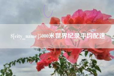 迪庆5000米世界纪录平均配速
