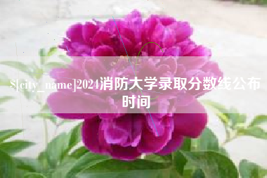 迪庆2024消防大学录取分数线公布时间