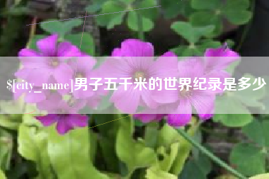 迪庆男子五千米的世界纪录是多少
