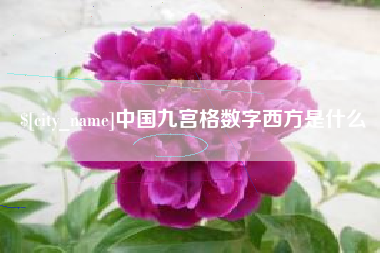 迪庆中国九宫格数字西方是什么