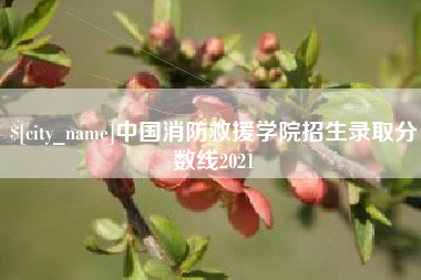 迪庆中国消防救援学院招生录取分数线2021