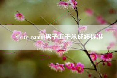 迪庆男子五千米成绩标准