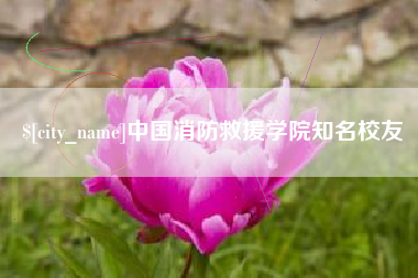 迪庆中国消防救援学院知名校友
