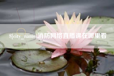 迪庆消防网络直播课在哪里看