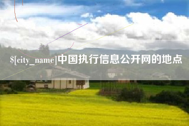 迪庆中国执行信息公开网的地点