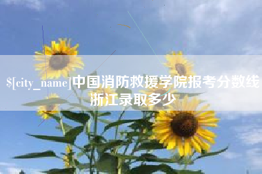 迪庆中国消防救援学院报考分数线浙江录取多少