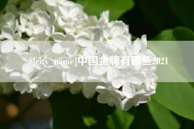 迪庆中国金牌有哪些2021