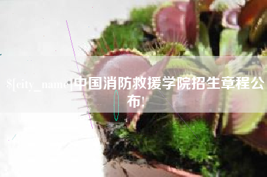 迪庆中国消防救援学院招生章程公布!