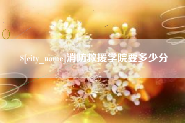 迪庆消防救援学院要多少分